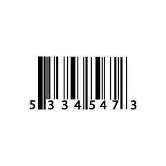 scanning bar code icon flat design