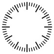 Stop watch dial face template