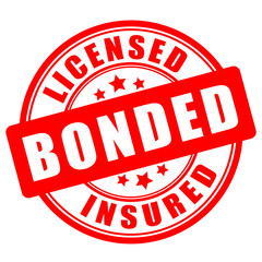 Poster - Licensed bonded insured round seal