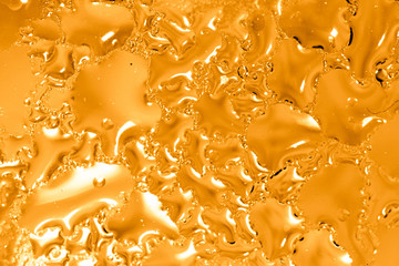 Wall Mural - Drops of water on a gold background