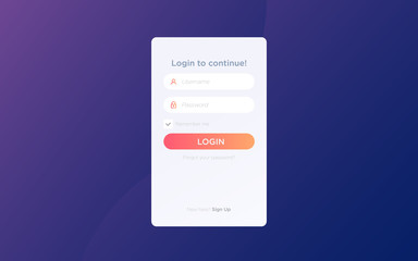 modern login page design