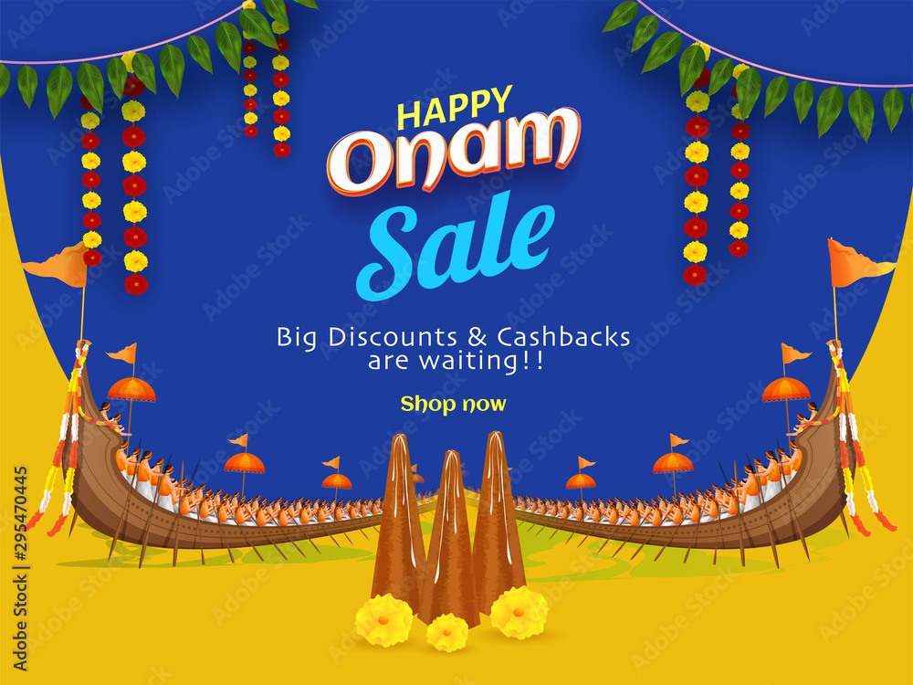 Sale poster or banner design with Big discount & cash back and