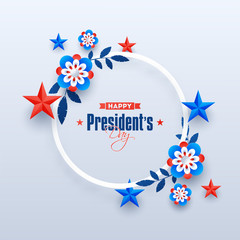 Poster - Happy President's Day Concept.