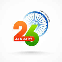 Wall Mural - Indian Republic Day, 26 January Celebration Concept.