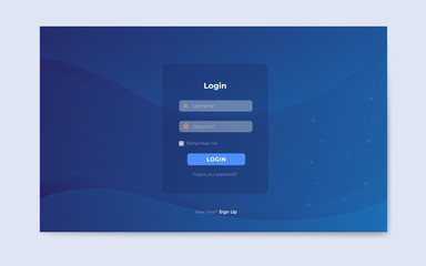 modern login page design template