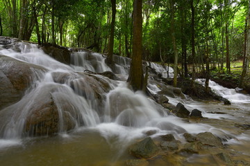 Limestone waterfall