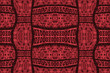Colorful African fabric, red color 