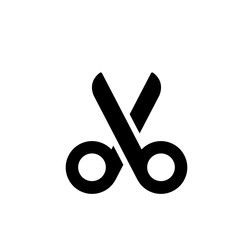 Wall Mural - scissors - Vector icon  B