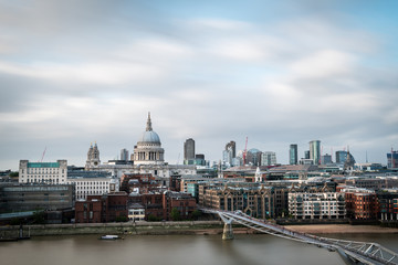 Wall Mural - Skyline of the City of London by the river Thames