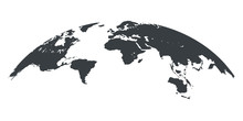 World Map Globe Isolated - Stock Vector