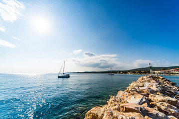 sailing boat in sea