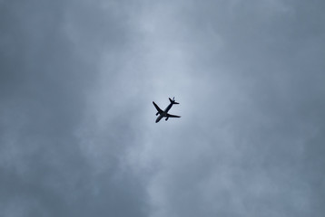 airplane in the sky