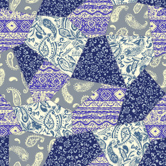 Beautiful chintz design patchwork pattern material,