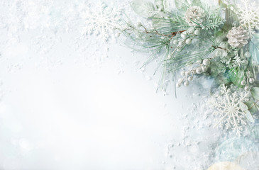Wall Mural - christmas and new year holidays concept