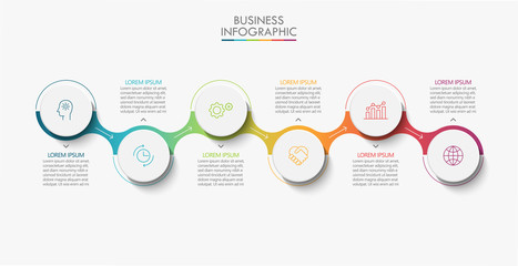 business data visualization. timeline infographic icons designed for abstract background template mi