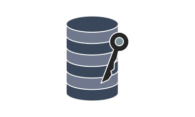 Wall Mural - data server center icon for data security and management