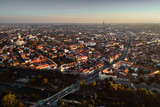 Fototapeta Miasto - Aerial view from Timisoara european city in Romania