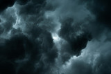 Fototapeta Niebo - Storm clouds dramatic with black clouds and moody sky, Motion dark sky before rainy