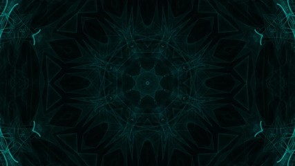 Wall Mural - abstract kaleidoscopic effect fades in, evolves and finally fades to black