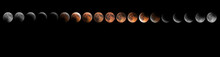 Lunar Eclipse Phases, Blood Moon, Composite Lunar Eclipse