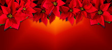 Christmas, Greeting Card With Christmas Red Design
