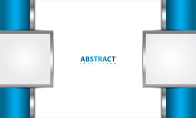 Wall Mural - abstract background with modern and luxury style of silver, blue, and white color combination. desig