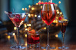 © Игорь Соколов - Beautiful cocktails on a background of a garland