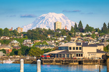 Tacoma, Washington, USA With Mt. Rainier