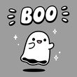 © sudowoodo - Cute cartoon ghost drawing