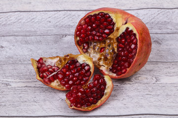 Ripe tasty pomegranate