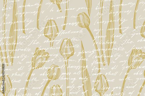 Collection of hand drawn flowers and plants. Botany. Set. Vintage flowers. Bl...