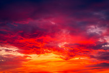 Red Sky With Clouds