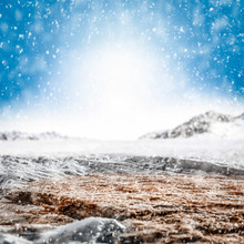 Winter Background Of Free Space For Your Decoration And Snow 
