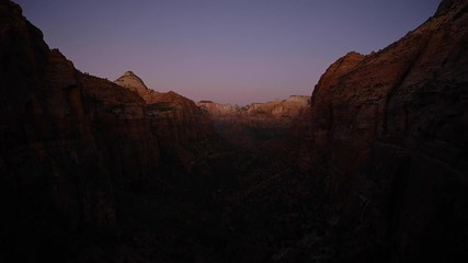 Poster - Morning At Canyon Overlook Wide Shot