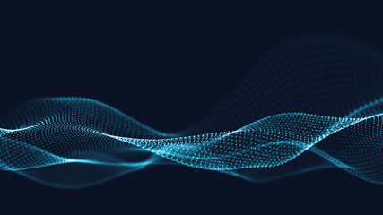 Wall Mural - 3d abstract digital technology background. futuristic sci-fi user interface concept with gradient do