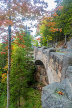 Cliffside Bridge, Part Of The Around Mountain Carriage Road, In Acadia National Park
