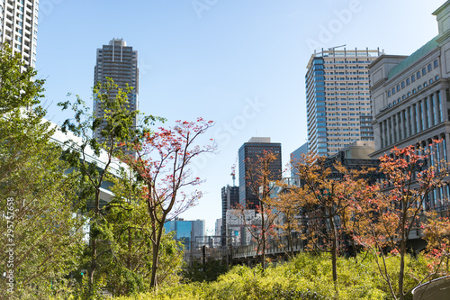 東京都港区新橋の高層ビル群の街並み Stock Photo Adobe Stock