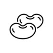 © WEBTECHOPS - Black line icon for bean