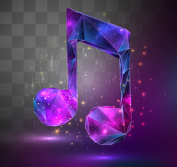 Wall Mural - vector 3d object on square mosaic background. space as an idea