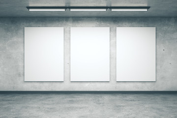 Poster - interior with blank wall