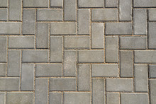 Gray Paving Tile For Background Or Texture