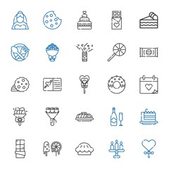 Sticker - cake icons set