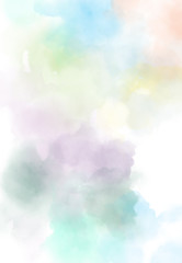 Wall Mural - abstract watercolor digital art painting soft focus for texture background