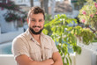 © FotoAndalucia - Gardener posing looking at camera in sunny summer day