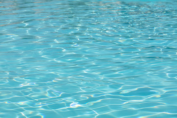 Closeup of water in pool