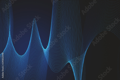 Abstract polygonal wave backdrop