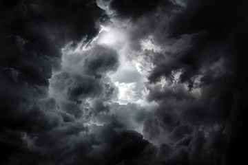 Wall Mural - dramatic clouds background
