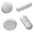 white pill medical drug medication