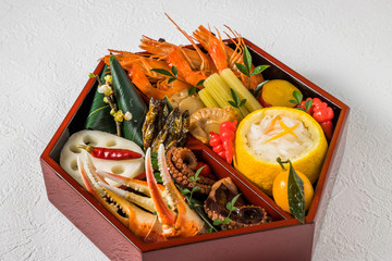 一般的なおせち料理 General Japanese New Year dishes(osechi)