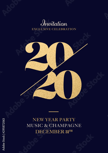 Cuadros en Lienzo Invitation New Year Eve 2020 Celebration
